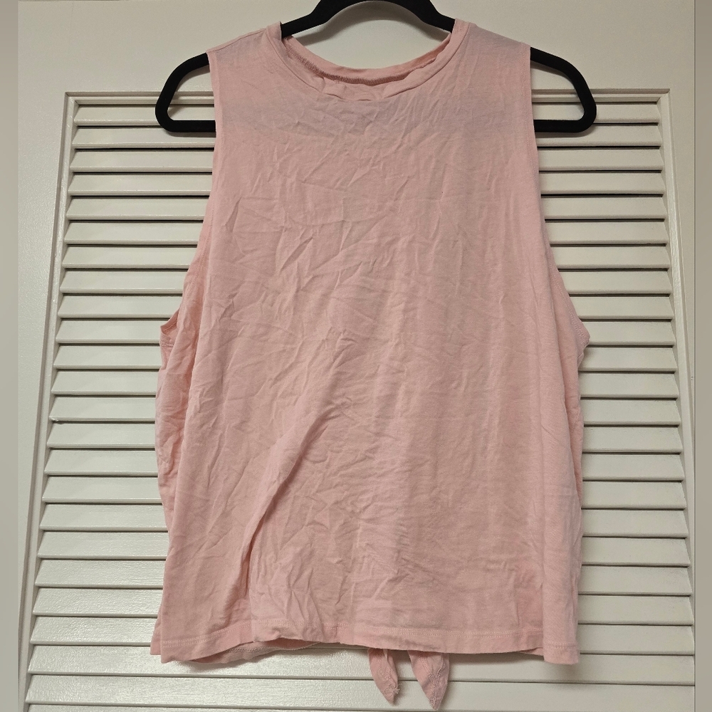 Forever 21 - Light Pink Sleeveless Top With Open Back & Tie